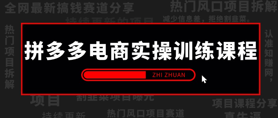 【2024.12.12更新】拼多多电商实操训练课程,从开店到运营全方位指导 系统性课程合集