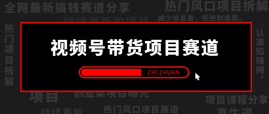 【2024.12.30更新】视频号带货项目赛道,直播/口播/混剪带货+具体赛道案例 全套资料分享
