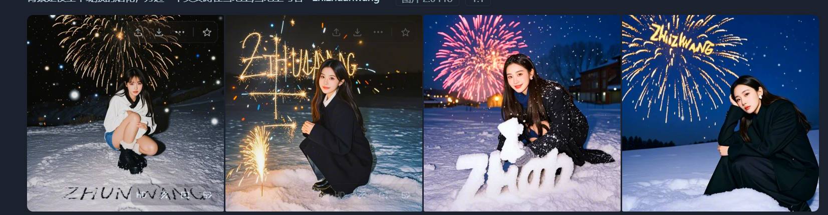 AI 雪地代写升级版玩法，高需求AI定制雪地写字教程